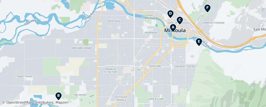 Map of Missoula