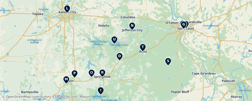 Map of Missouri