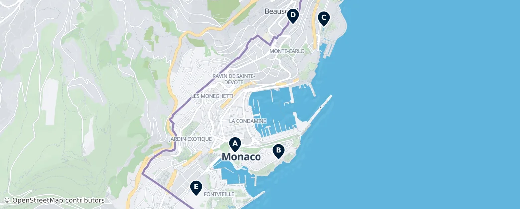 Map of Monaco
