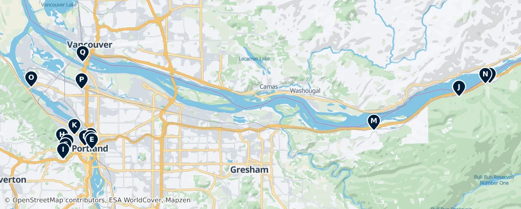 Map of Multnomah
