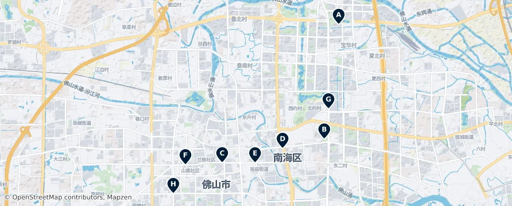 Map of Nanhai