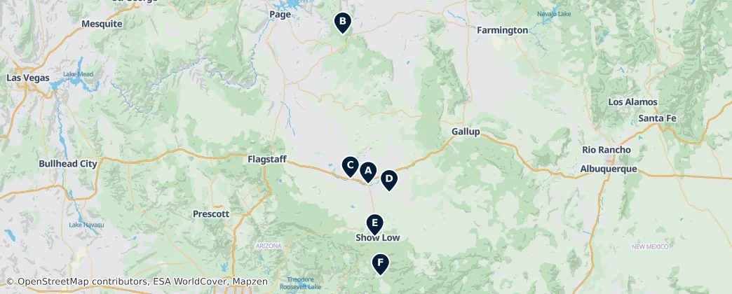 Map of Navajo
