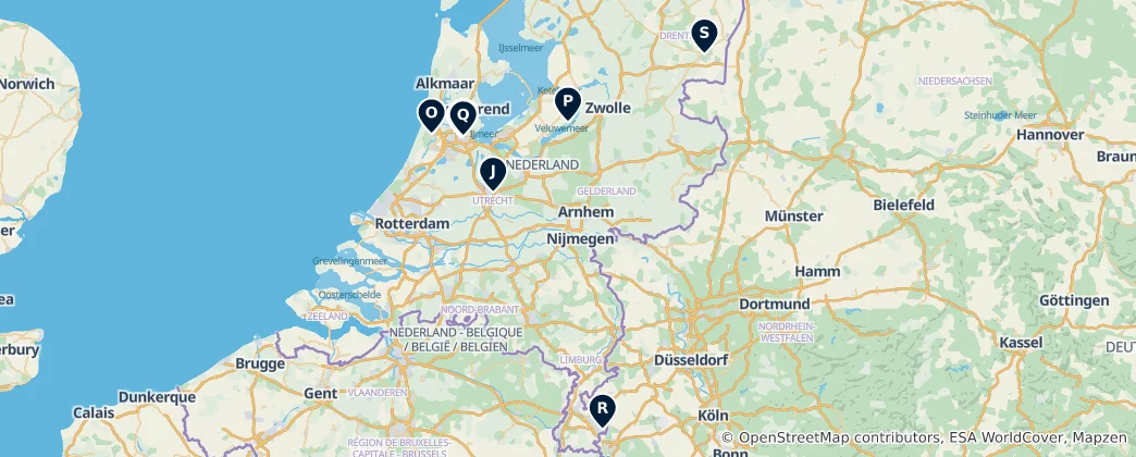 Map of Netherlands