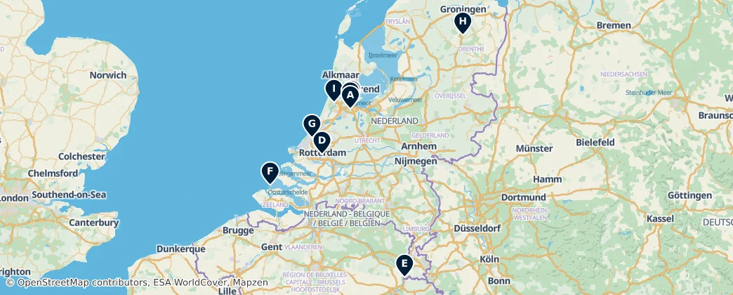 Map of Netherlands