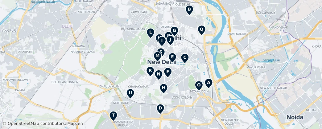 Map of New Delhi