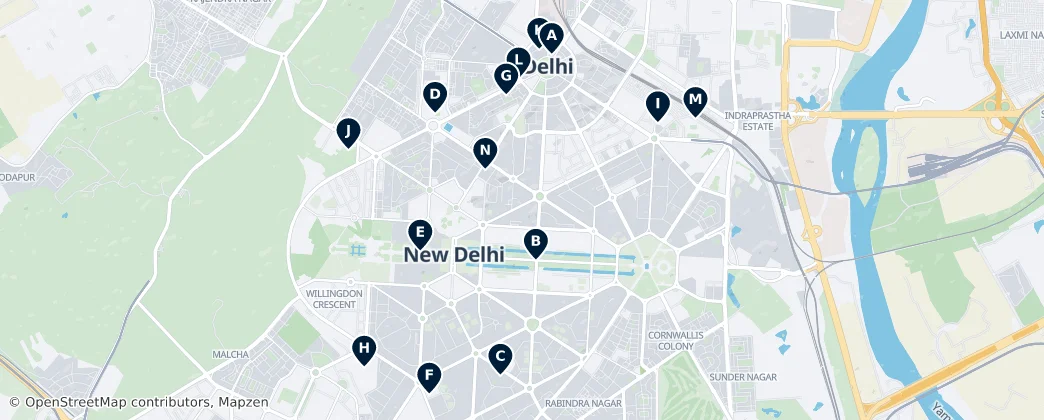 Map of New Delhi