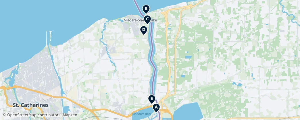 Map of Niagara-on-the-Lake