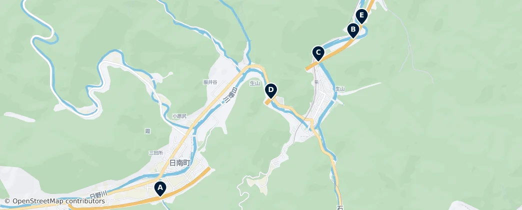 Map of Nichinan