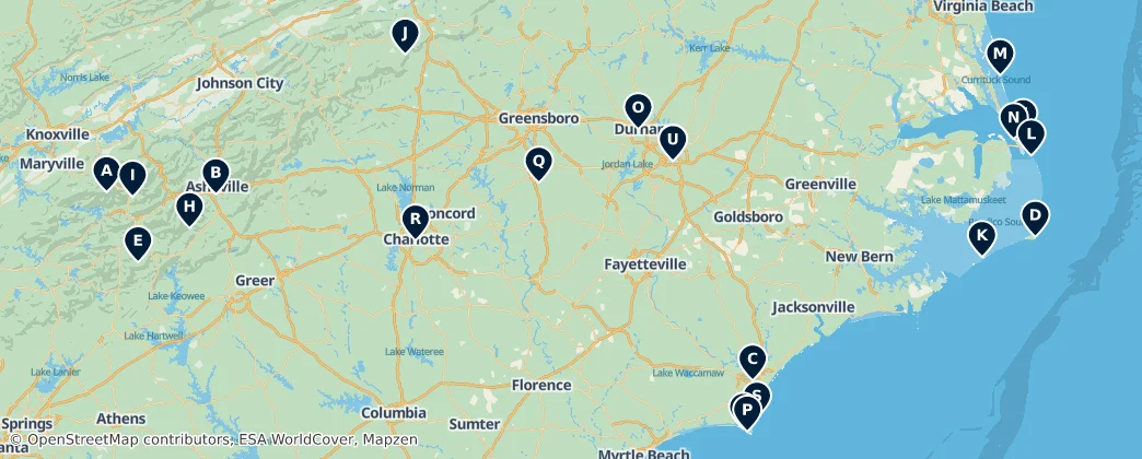 Map of North Carolina
