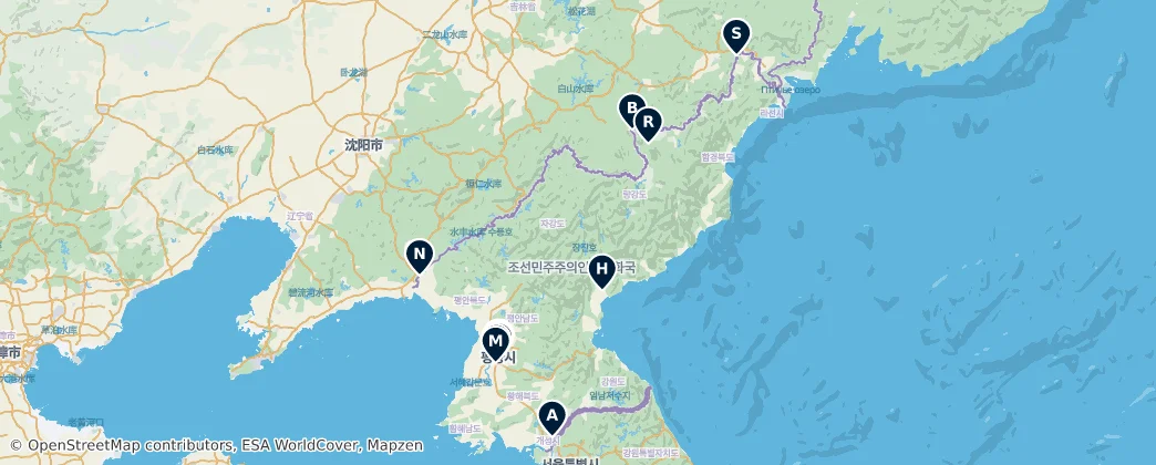 Map of North Korea