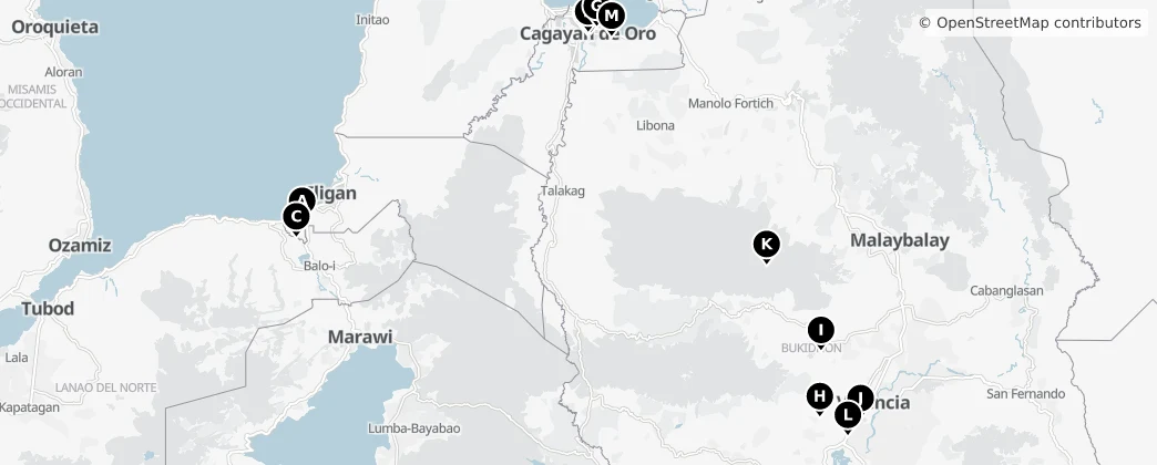 Map of Northern Mindanao