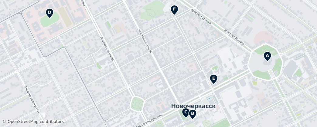 Map of Novocherkassk