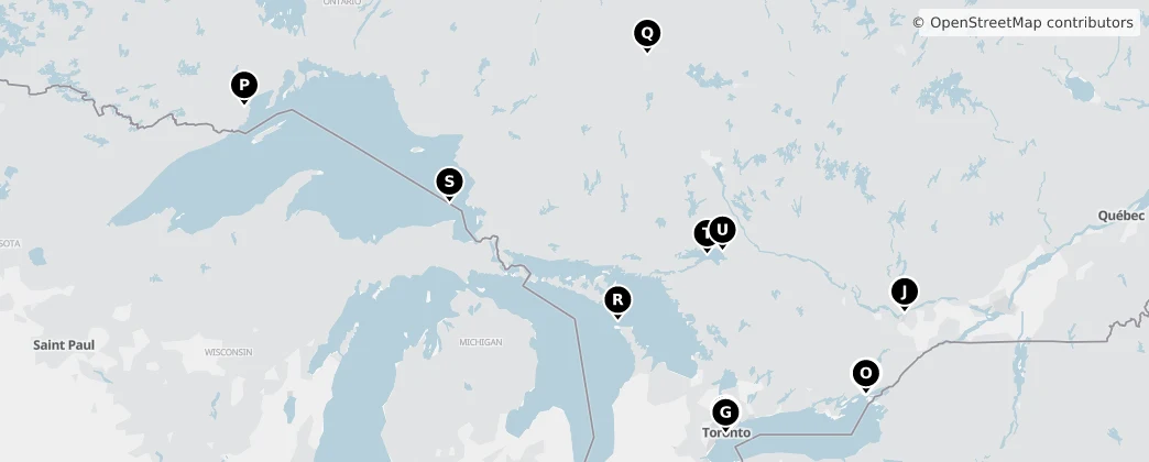 Map of Ontario