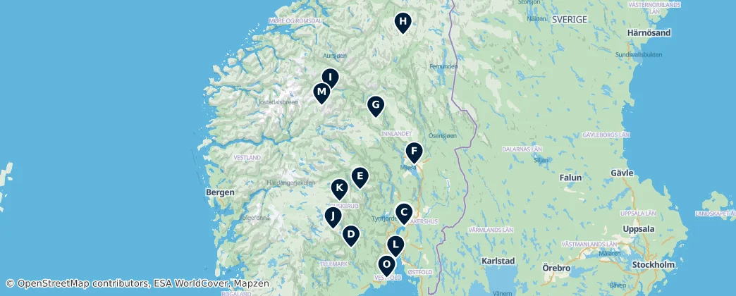 Map of East Land