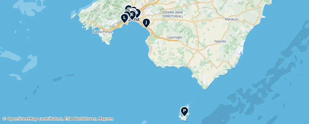 Map of Palma de Mallorca