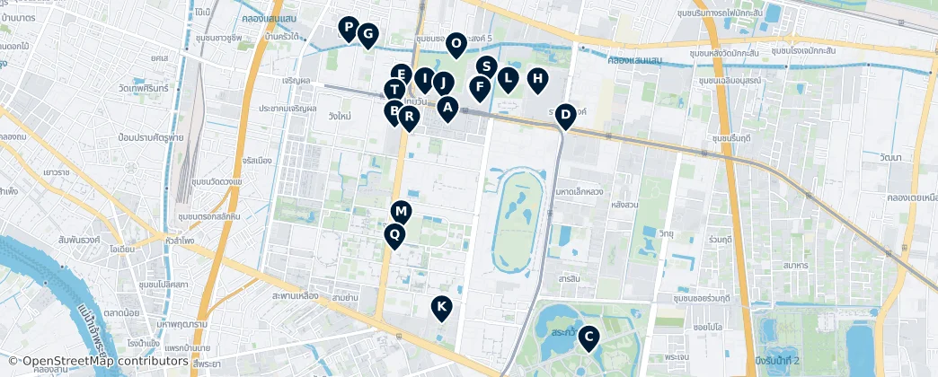 Map of Pathum Wan