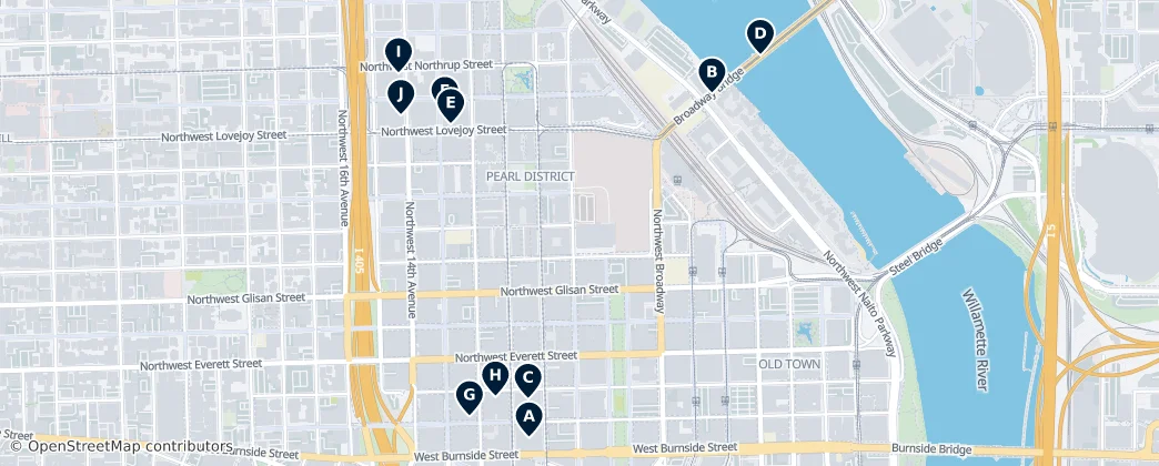 Map of Pearl District