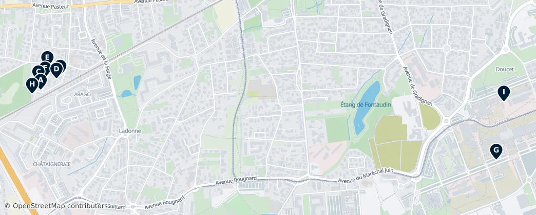 Map of Pessac