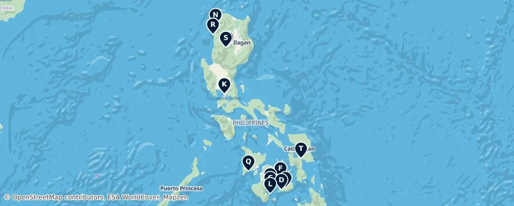 Map of Philippine Continental Shelf