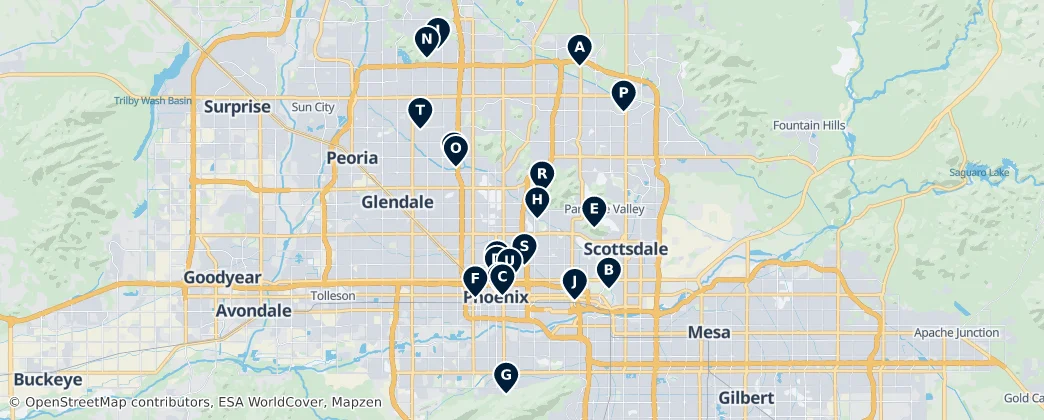 Map of Phoenix