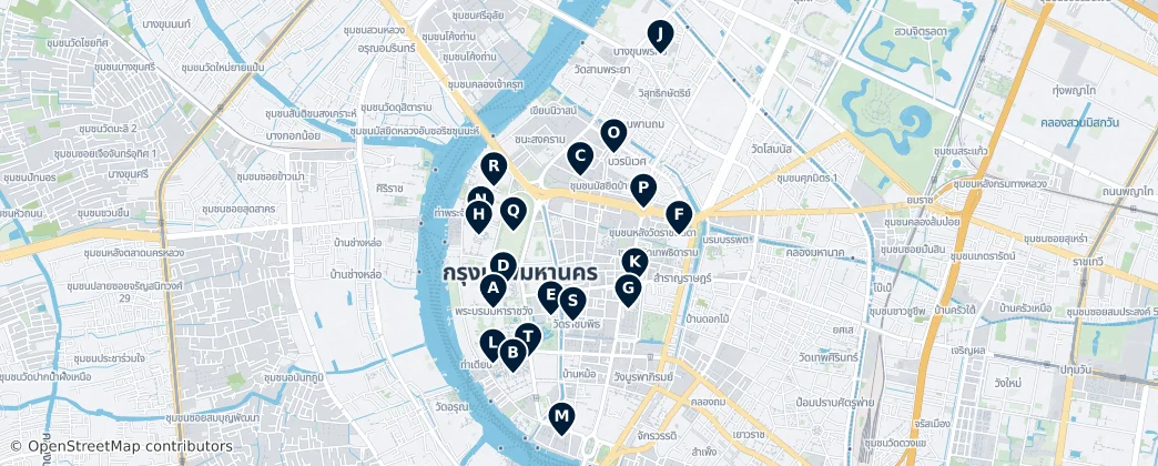 Map of Phra Nakhon