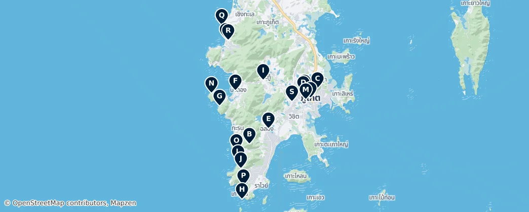 Map of Phuket