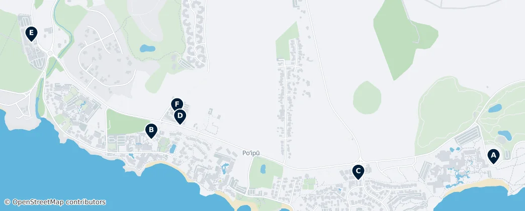 Map of Poipu