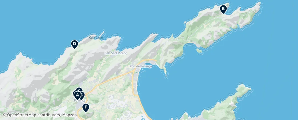 Map of Pollença