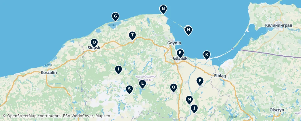Map of Pomerania