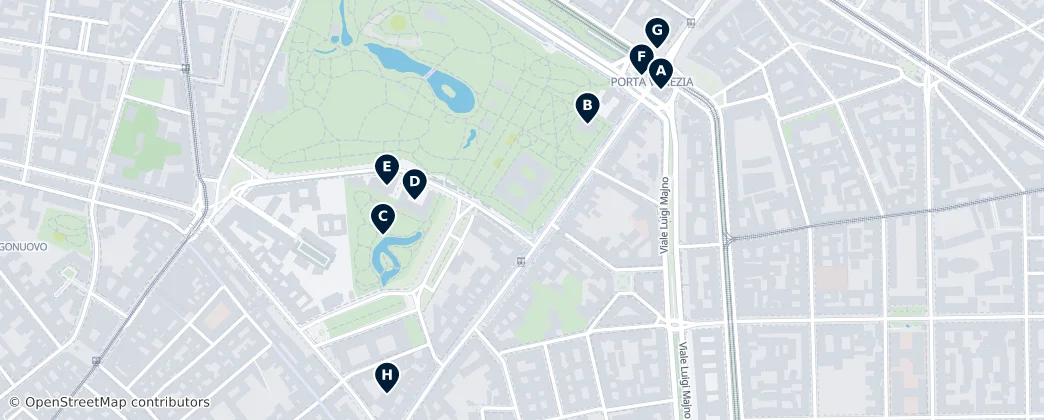 Map of Porta Venezia