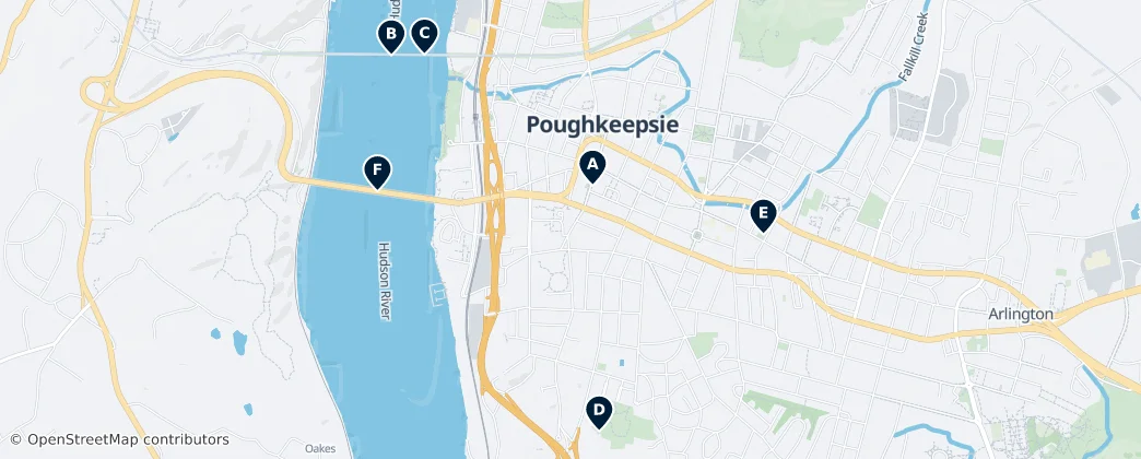 Map of Poughkeepsie
