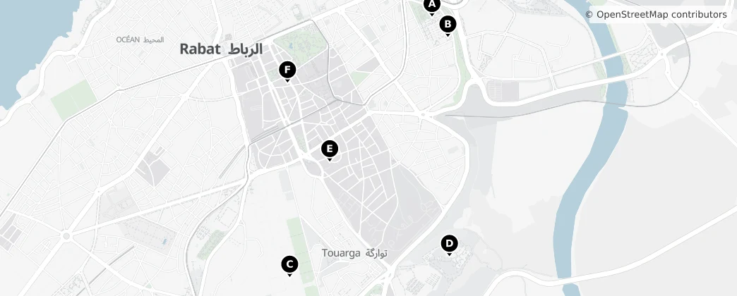 Map of Prefecture de Rabat malt alrbat
