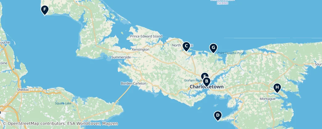 Map of Prince Edward Island