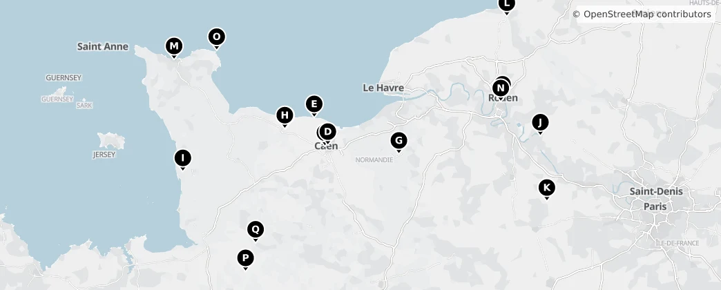 Map of Province apostolique de Normandie