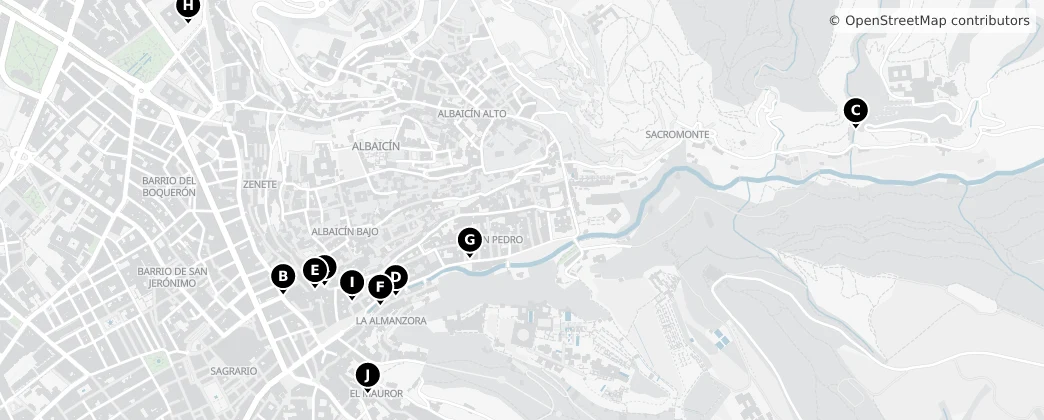 Map of Granada
