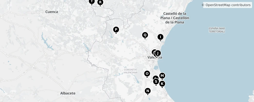 Map of Valencia