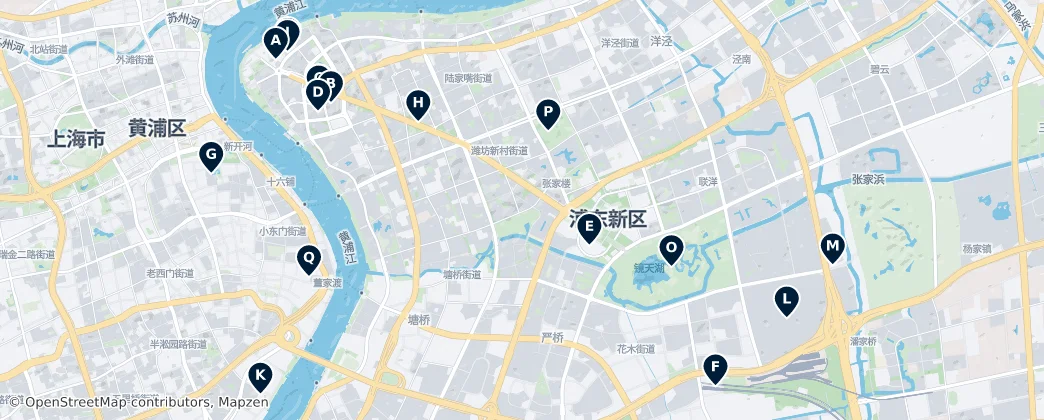 Map of Pudong