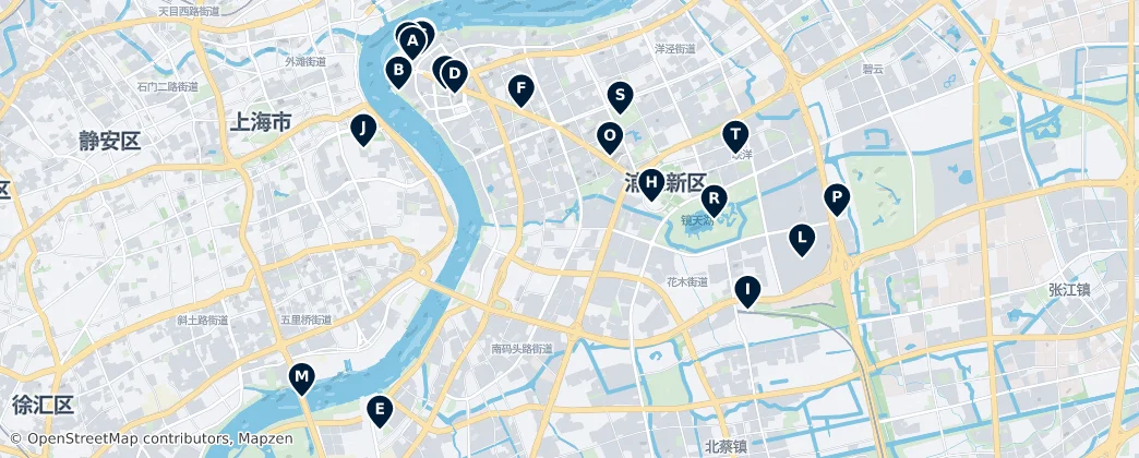 Map of Pudong