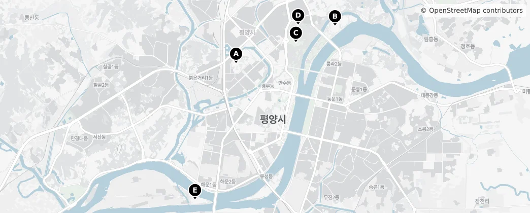 Map of P'yŏngyang