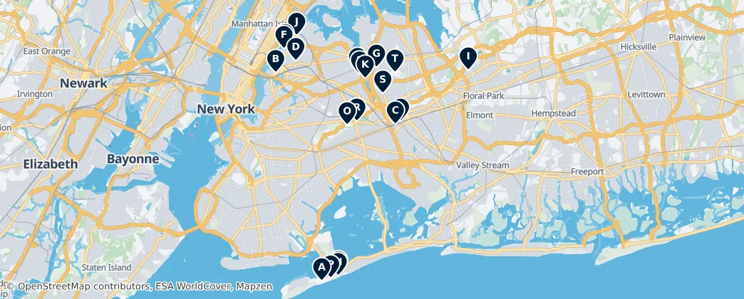 Map of Queens