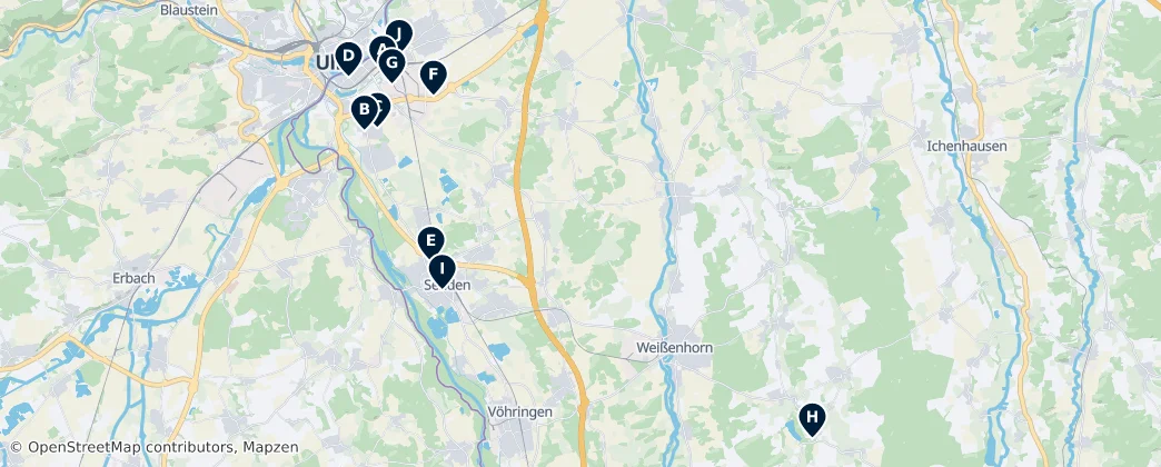 Map of Region Donau-Iller (BY)