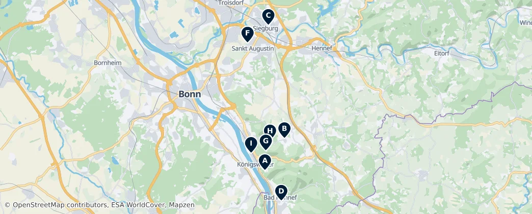 Map of Rhein-Sieg-Kreis