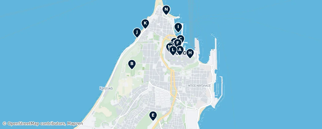 Map of Rhodes