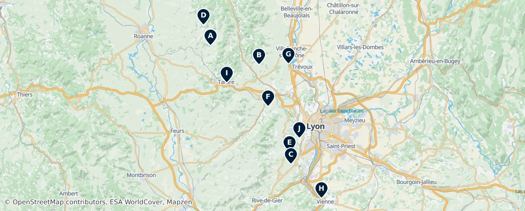 Map of Rhône
