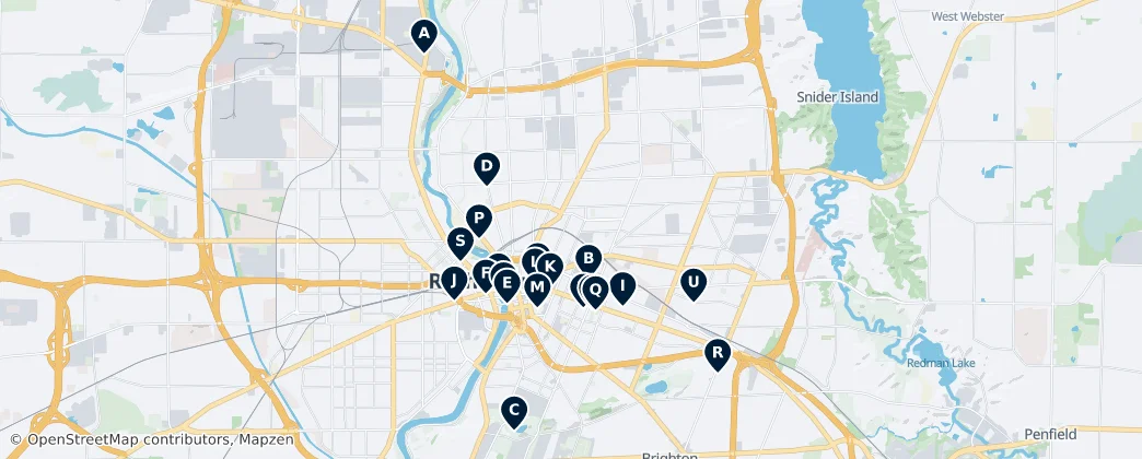 Map of Rochester