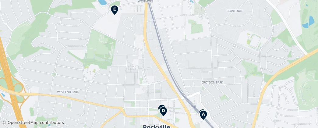 Map of Rockville