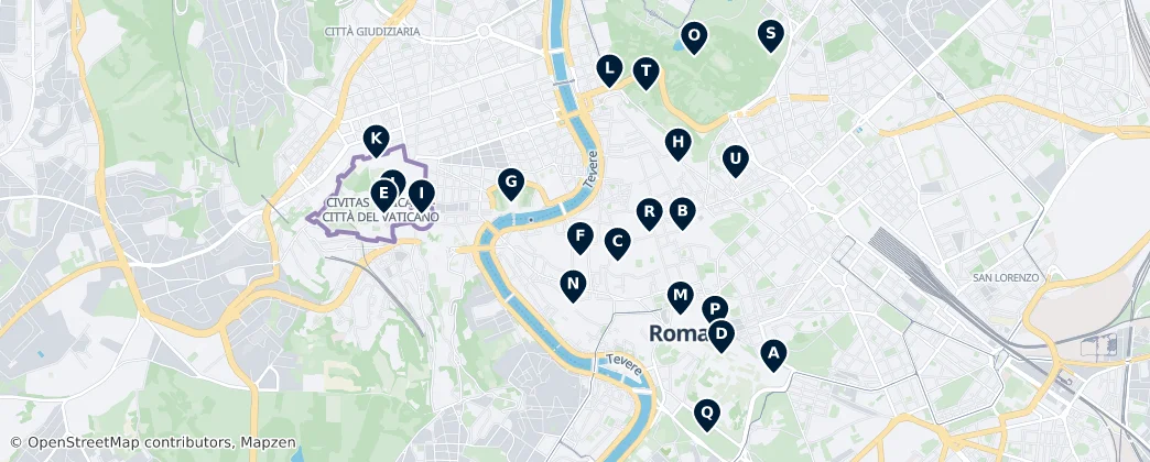 Map of Rome