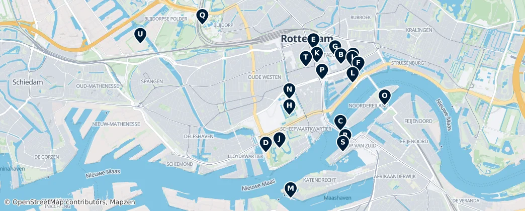 Map of Rotterdam