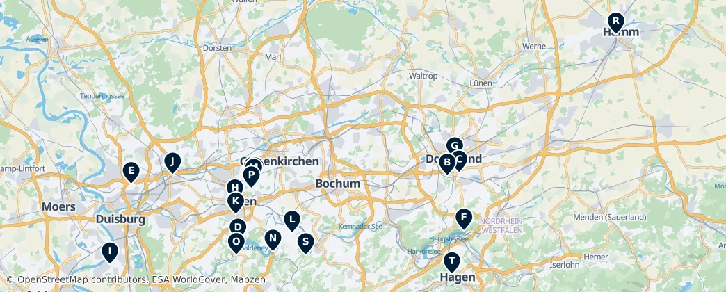Map of Ruhr
