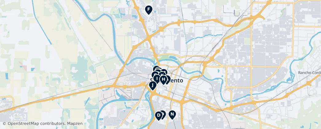 Map of Sacramento